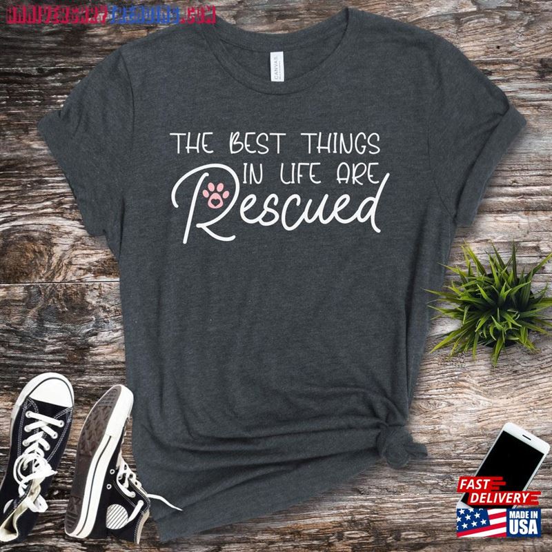 Rescue Dog Shirt Sweatshirt Unisex -Bipubunny Store