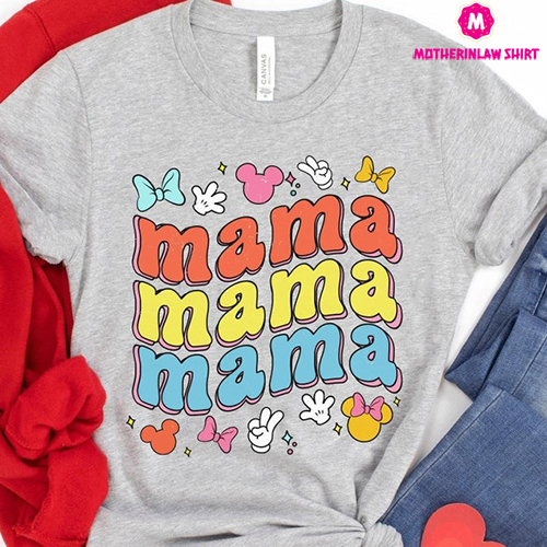 Retro 70s Mama Flower Shirt, Floral Mama T-shirt, Happy Mother’s Day, Gift Ideas For Mom, Flower Shirt For Mom, Cute Mama Shirt