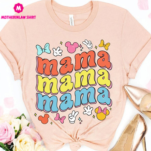 Retro 70s Mama Flower Shirt, Floral Mama T-shirt, Happy Mother’s Day, Gift Ideas For Mom, Flower Shirt For Mom, Cute Mama Shirt