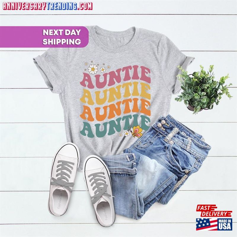 Retro Auntie T-Shirt Gift For Aunt Classic Sweatshirt – Bipubunny Store