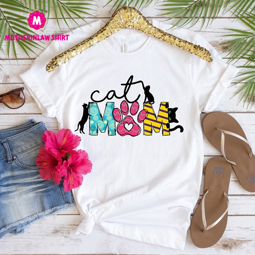 Retro Cat Mom Shirt, Retro Cat Mama Shirt, Cat Mom Gift, Cat Mom Tshirt, Cat Lover Shirt, Gift For Cat Mom, Cat mama Gift, Mom life Shirt