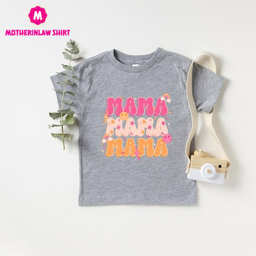 Retro Comfort Mama Shirt, Vintage Mama, Happy Mother’s Day Shirt, Cute Mother’s Crewneck, Cool Mom Shirt, Watercolor Mama Shirt,Gift For Mom