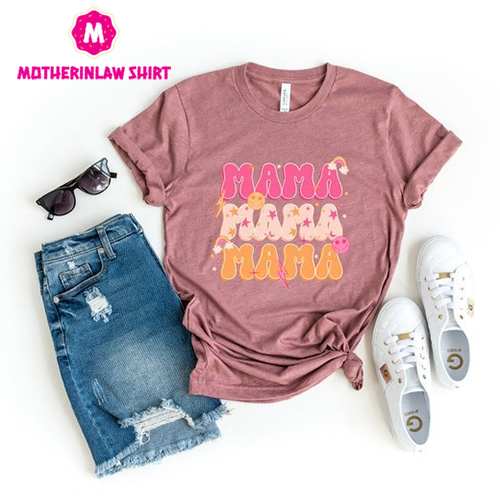 Retro Comfort Mama Shirt, Vintage Mama, Happy Mother’s Day Shirt, Cute Mother’s Crewneck, Cool Mom Shirt, Watercolor Mama Shirt,Gift For Mom