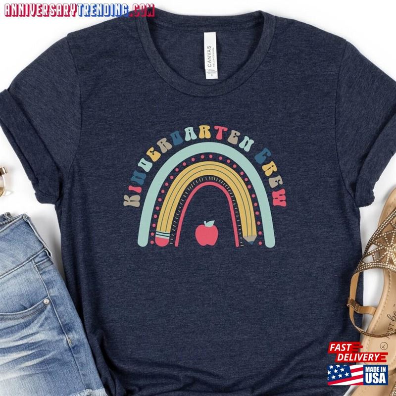 Retro Kindergarten Teacher Shirt Gift For Appreciation Future Crew Hoodie Sweatshirt -Bipubunny Store