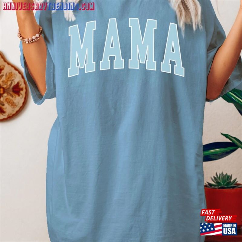 Retro Mama Shirt Comfort Colors Mothers Day Oversized T-Shirt Sweatshirt Classic -Bipubunny Store