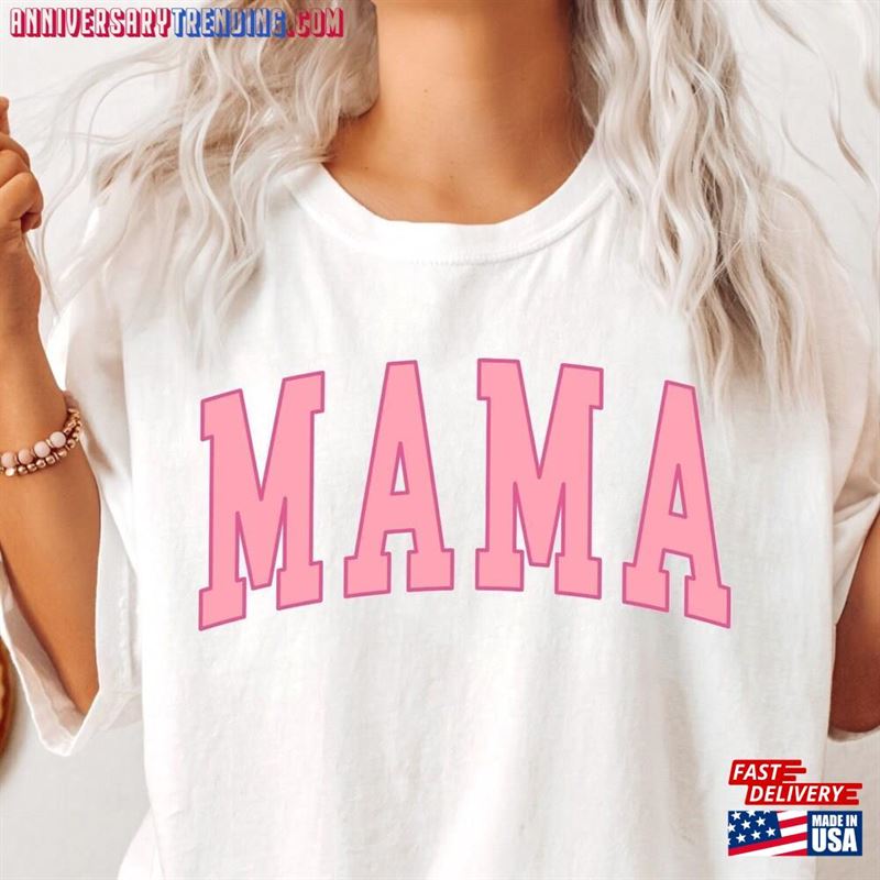 Retro Mama Shirt Comfort Colors Mothers Day Oversized T-Shirt Sweatshirt Classic -Bipubunny Store