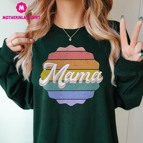 Retro Mama Sweatshirt, Mother’s Day Sweatshirt, Gift For Mom, New Mom Sweatshirt, Mama Outfits, Future Mom Sweatshirt