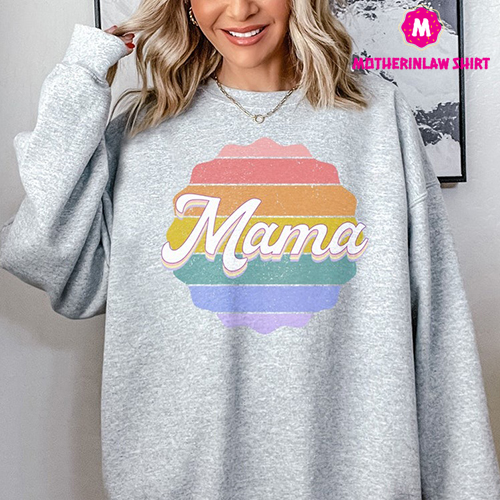 Retro Mama Sweatshirt, Mother’s Day Sweatshirt, Gift For Mom, New Mom Sweatshirt, Mama Outfits, Future Mom Sweatshirt