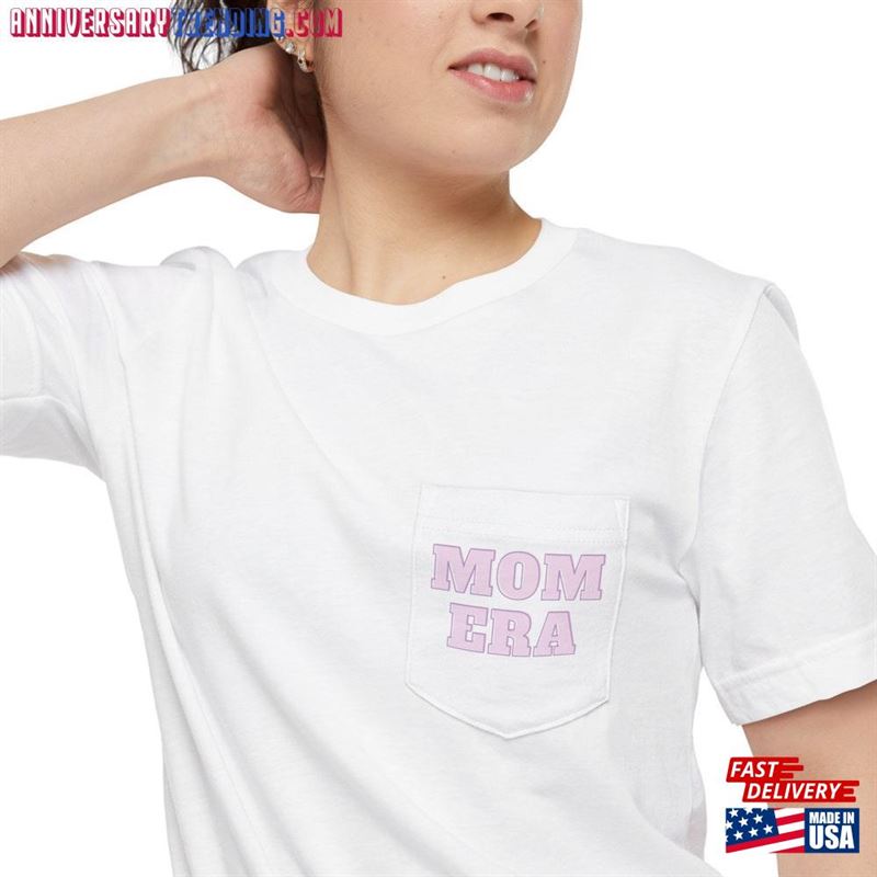 Retro Mom Era Pocket Tee Vintage Style Women’s Shirt Classic Mother Day Gift 90S Inspired T-Shirt Unisex – Bipubunny Store