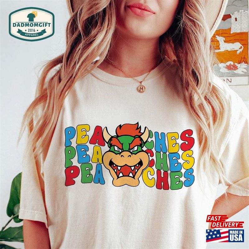 Retro Peaches Shirt Princess Peach Mario Hoodie Sweatshirt