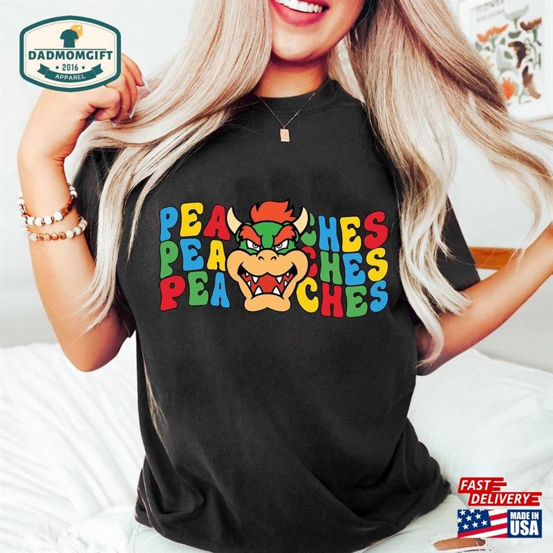 Retro Peaches Shirt Princess Peach Mario Hoodie Sweatshirt