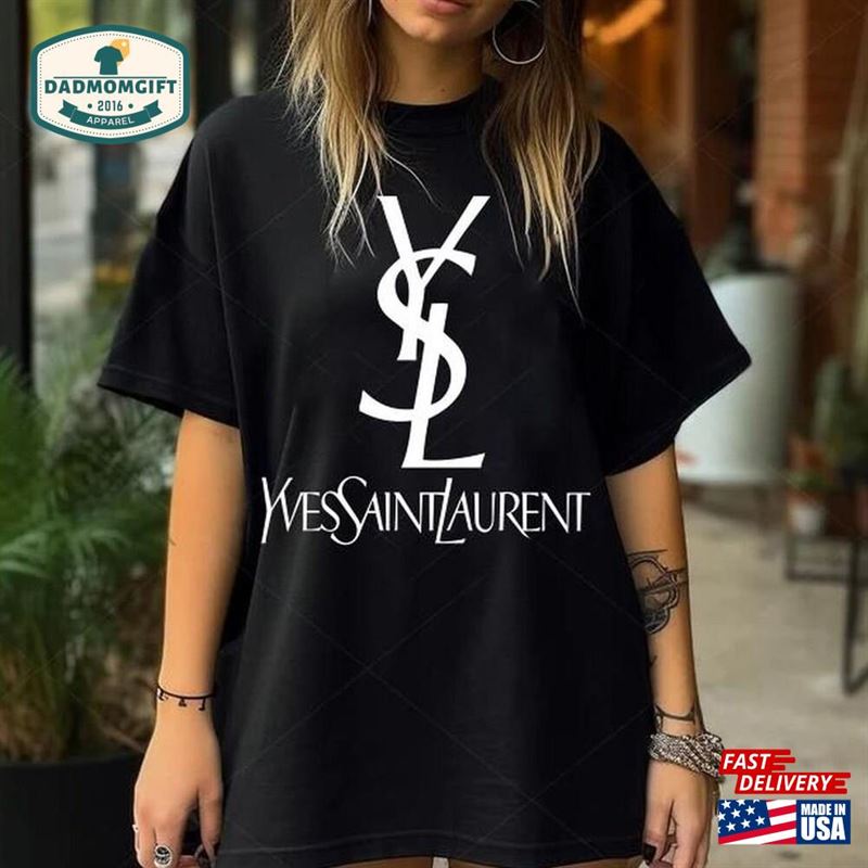 Retro Style Tshirt Luxury Yves Laurent Shirt Designer Classic Hoodie