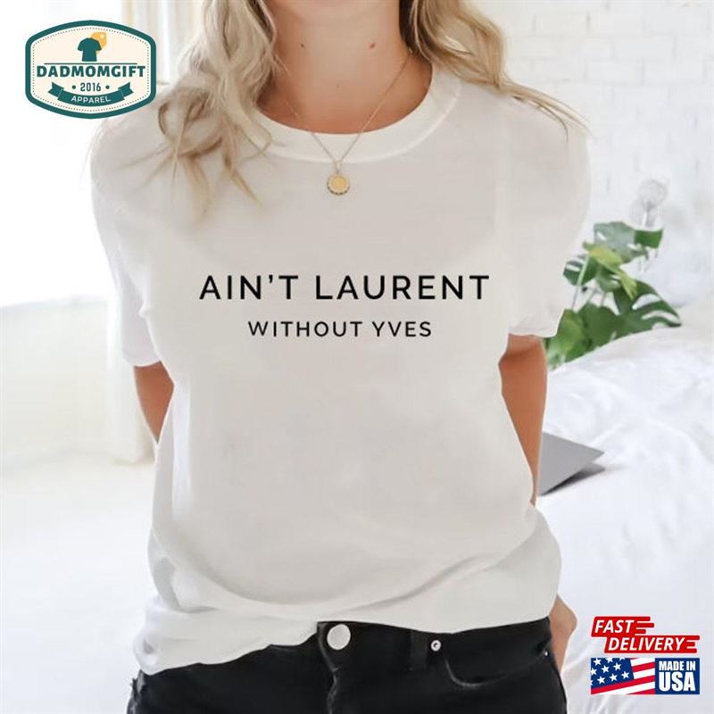 Retro Style Tshirt Luxury Yves Laurent Shirt Designer Sweatshirt Unisex