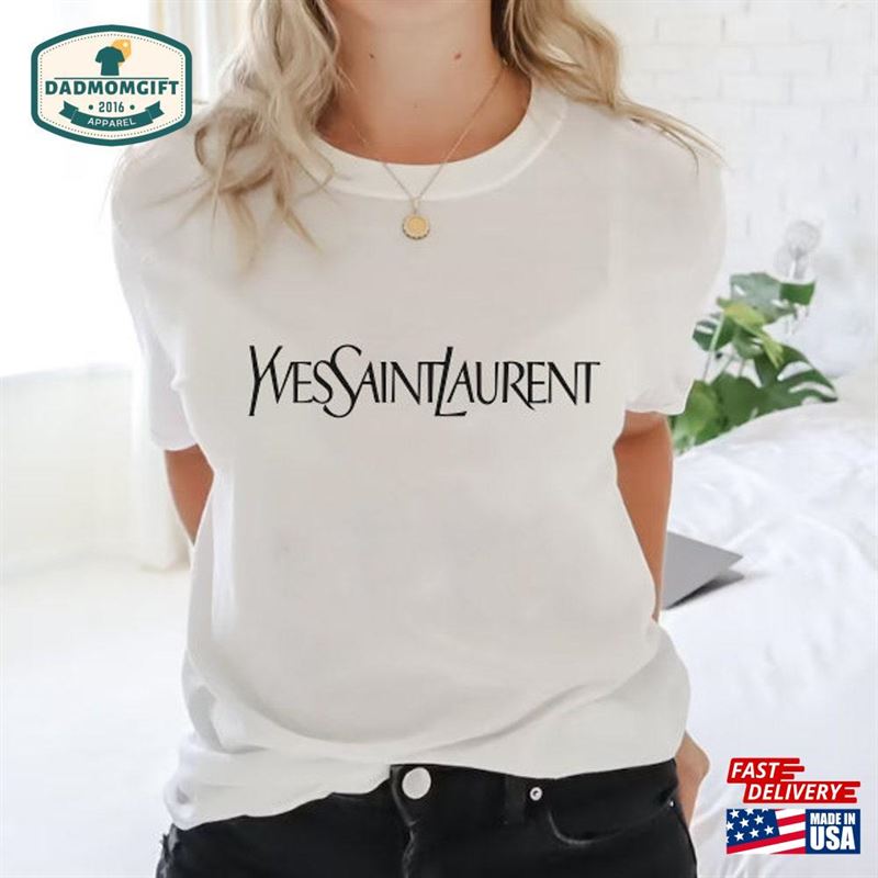 Retro Style Tshirt Luxury Yves Laurent Shirt Designer Unisex Sweatshirt