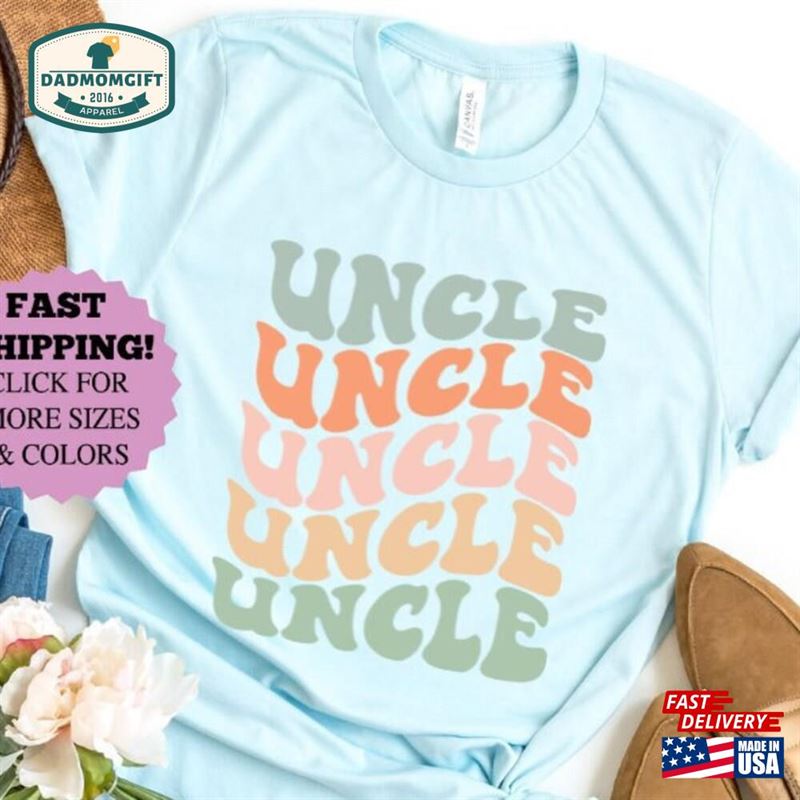 Retro Uncle Shirt Family Tee Fathers Day Gift Classic T-Shirt