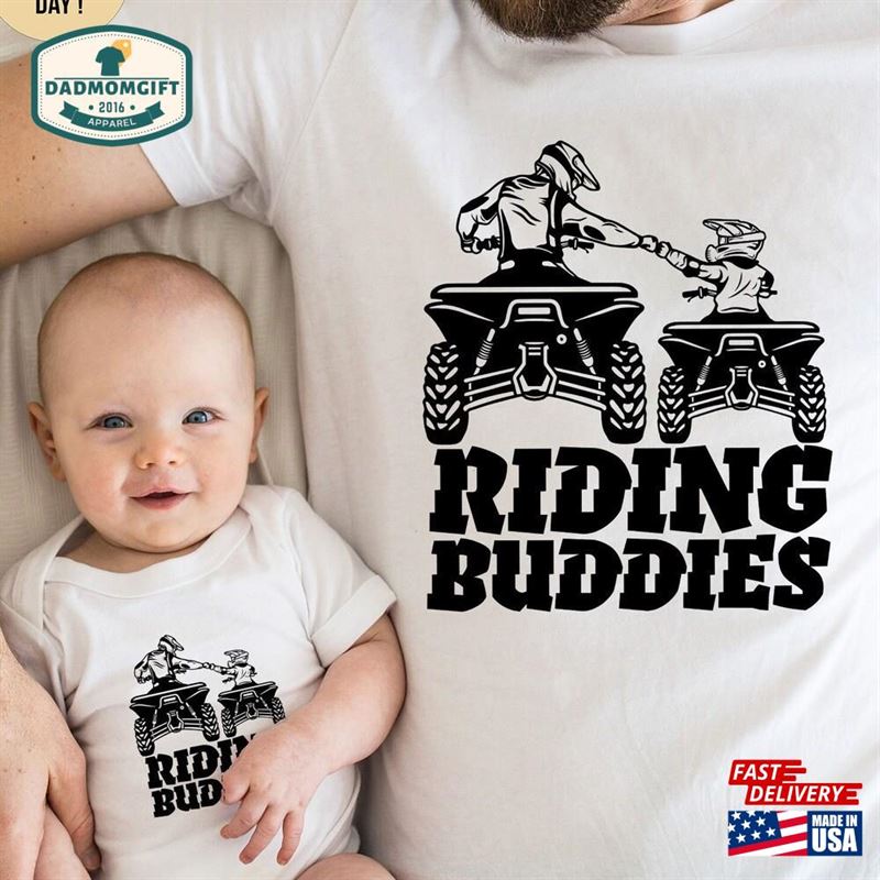 Riding Buddies Tshirt Atv Dad Shirt Matching Shirts Classic T-Shirt