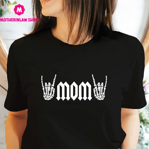 Rock Mama Shirts, Birthday Gift For Mom, Heavy Metal Mom Tshirt, Rocker Mom T-Shirt, Mothers Day Gift Tee, Funny Mama Outfit