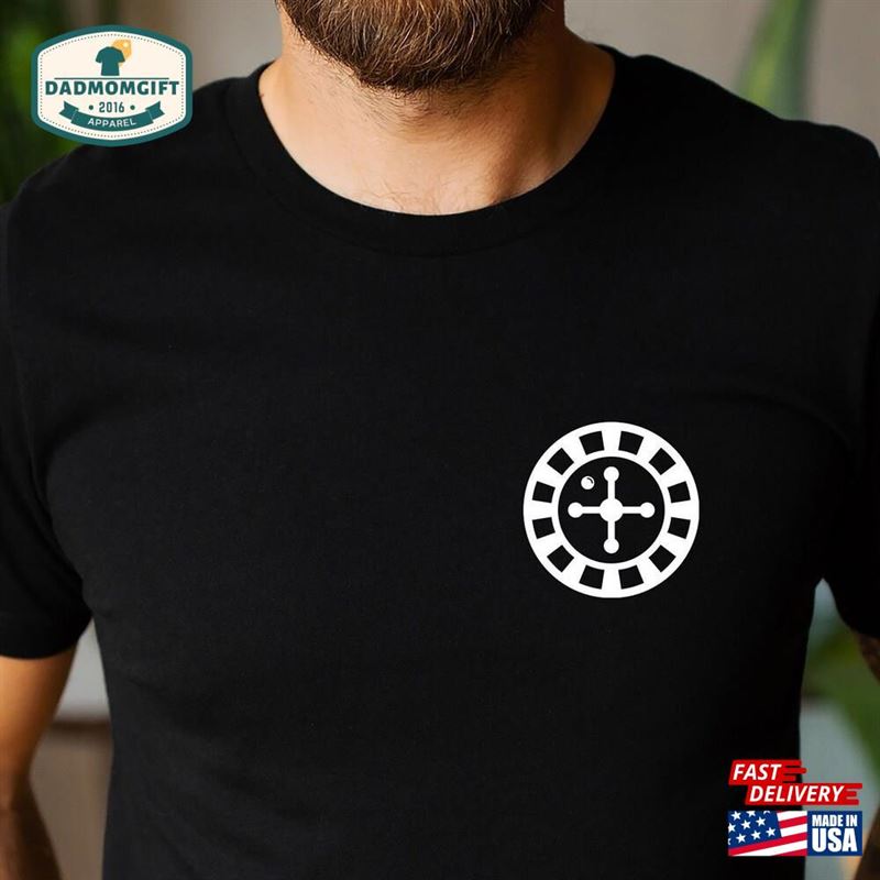 Roulette Shirt Las Vegas Tee Casino Unisex Classic