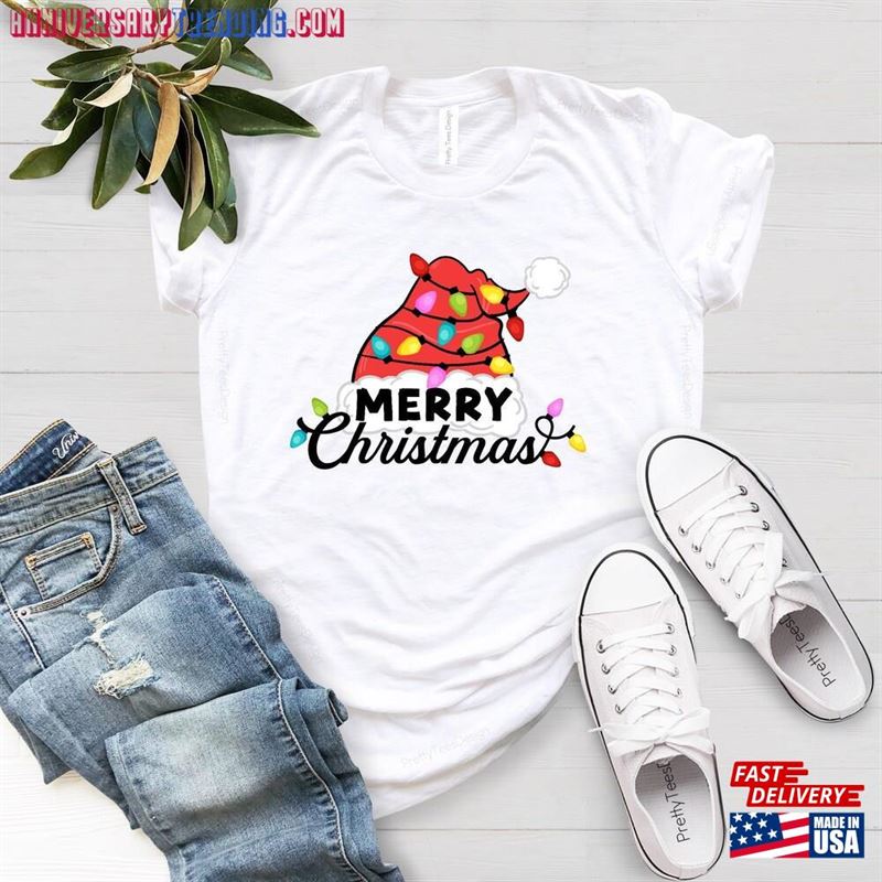 Santa Hat Christmas Shirt Tee Unisex Classic – Bipubunny Store