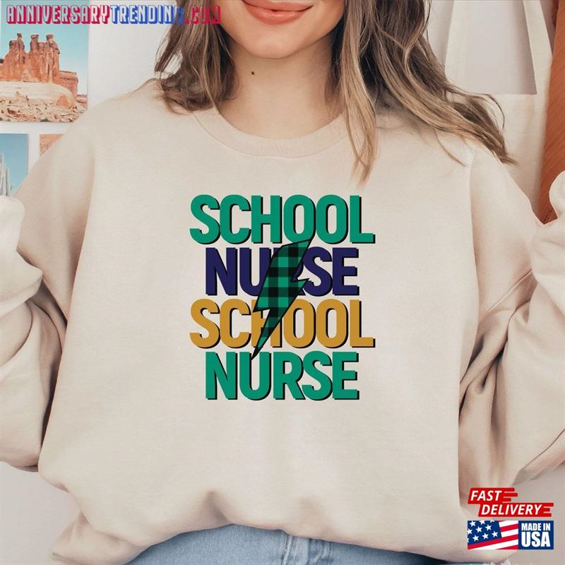 School Nurse Shirt Nursing Mom Sweatshirt T-Shirt – Bipubunny Store