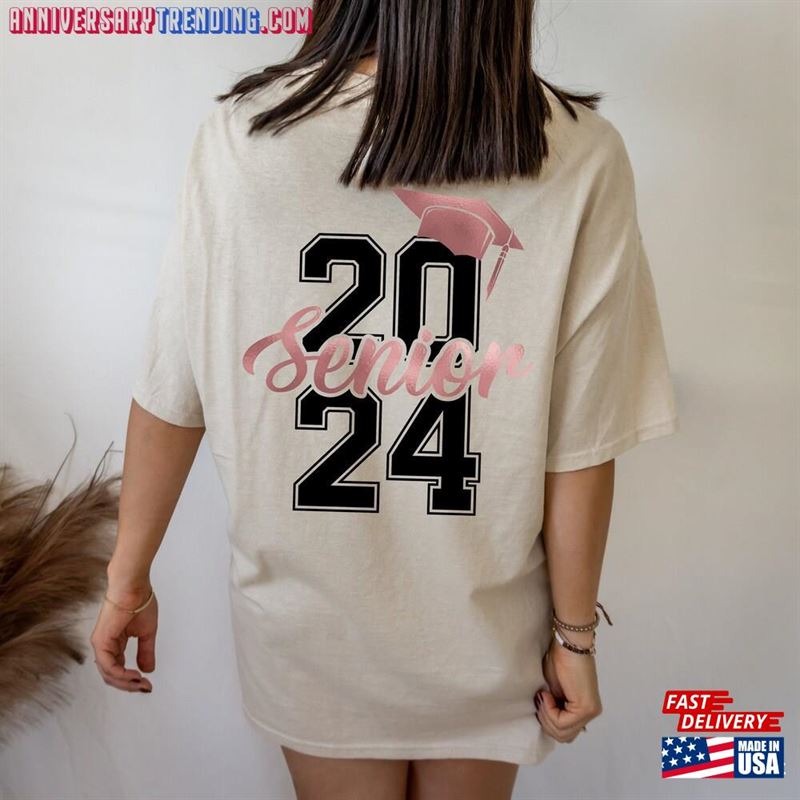 Senior 2024 Shirt Class Of High School Graduation Gifts For Her Unisex T-Shirt – Bipubunny Store