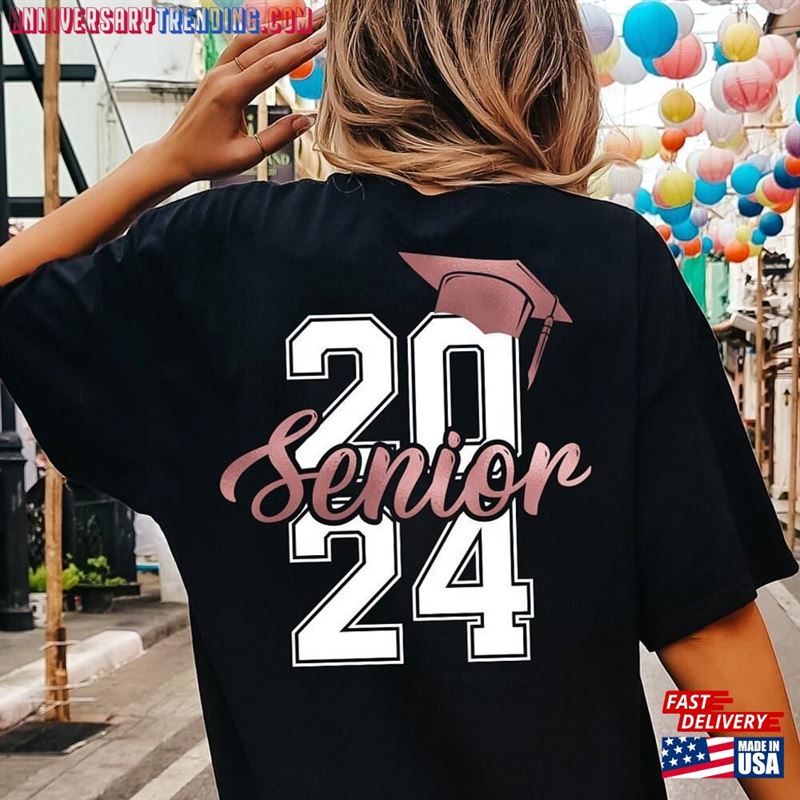 Senior 2024 Shirt Class Of High School Graduation Gifts For Her Unisex T-Shirt – Bipubunny Store