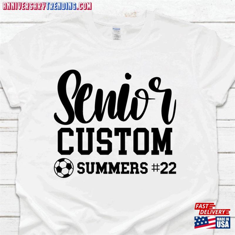 Senior Night Soccer Custom Support Shirt Name And Number Classic Sweatshirt -Bipubunny Store