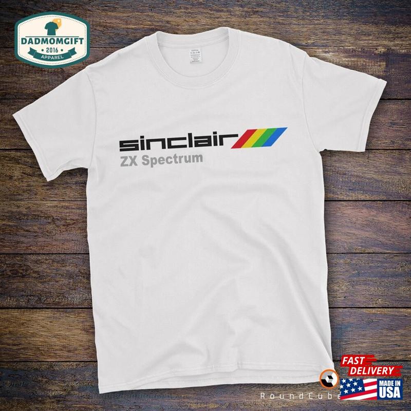 Sinclair Zx Spectrum Computer T-Shirt Retro Classic 80S Video Games Unisex