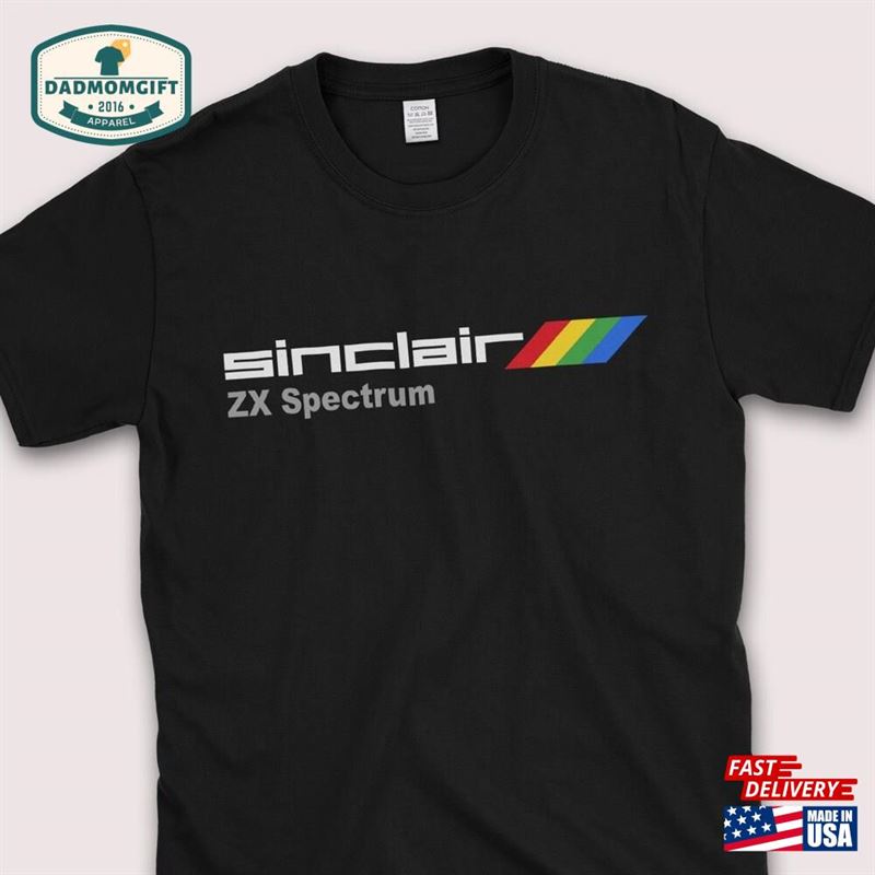 Sinclair Zx Spectrum Computer T-Shirt Retro Classic 80S Video Games Unisex