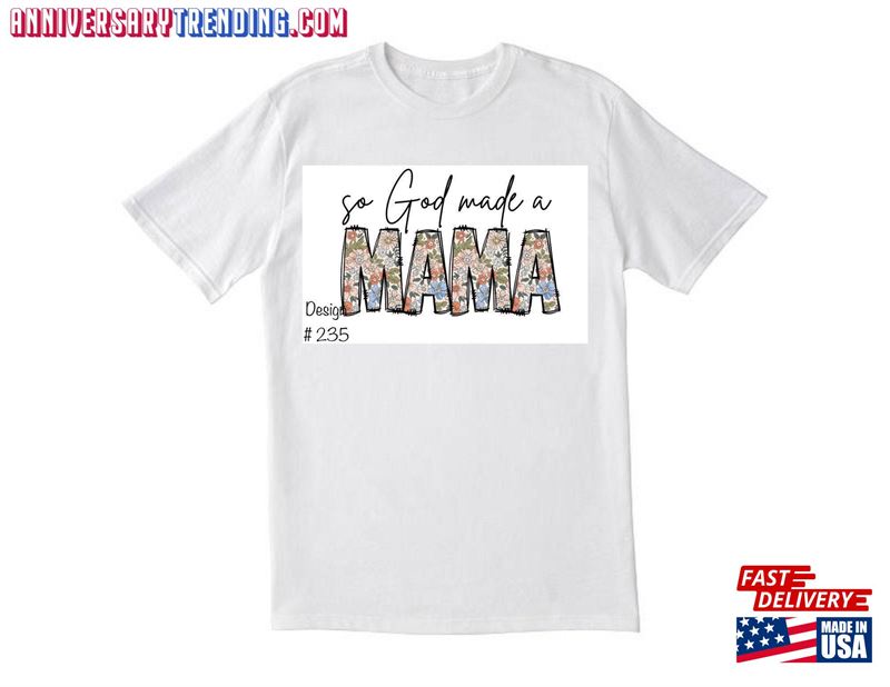 So God Made A Mama Floral Sublimation Classic Sweatshirt -Bipubunny Store