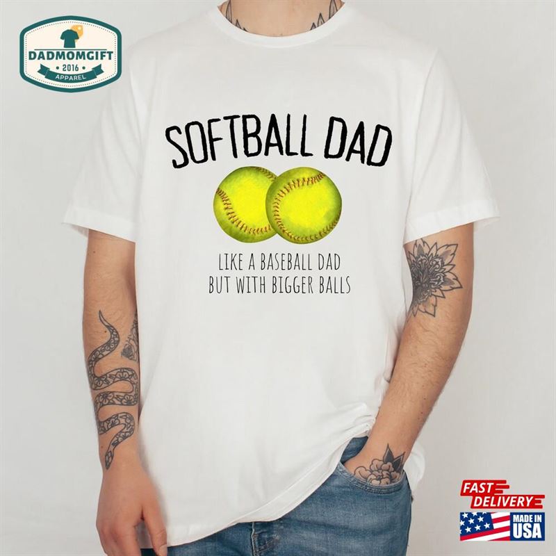 Softball Dad Shirts T-Shirt For Classic Sweatshirt