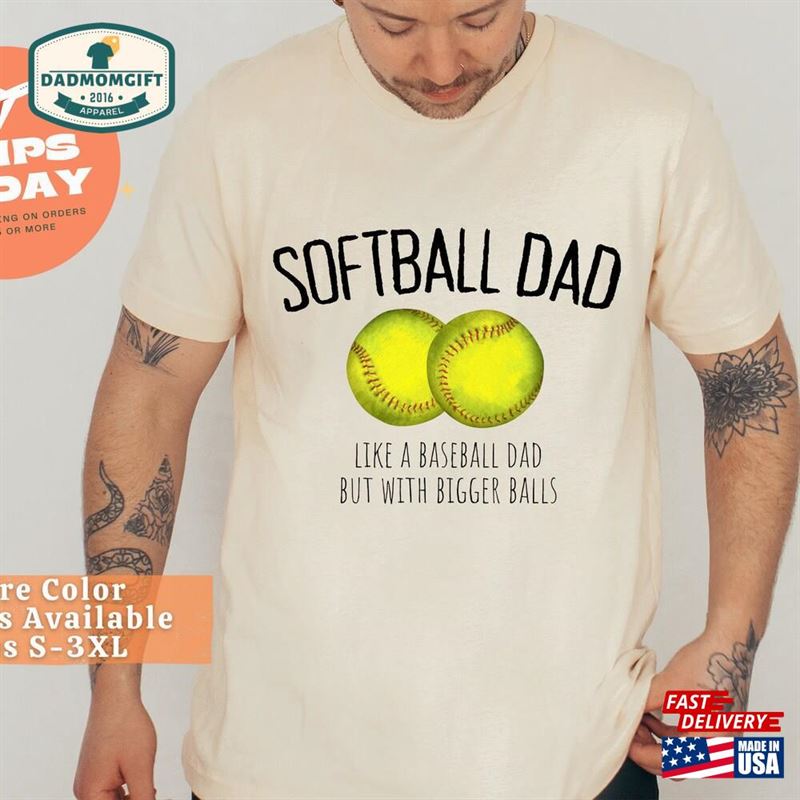 Softball Dad Shirts T-Shirt For Classic Sweatshirt