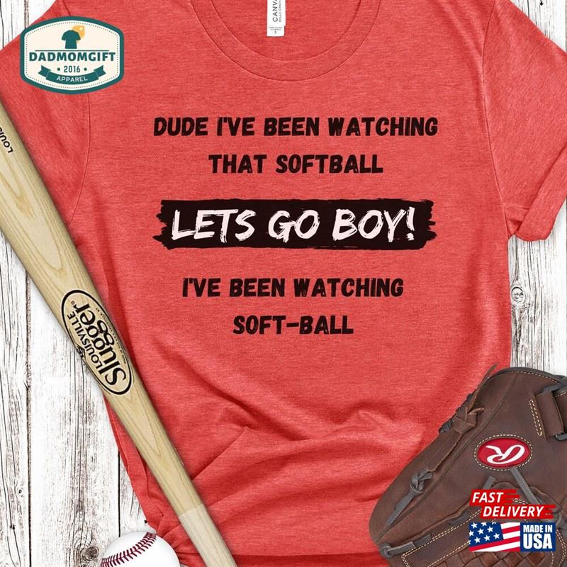 Softball Dad Shirts T-Shirt For Unisex