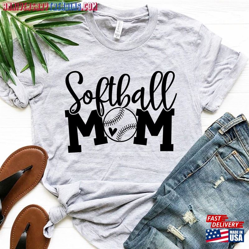 Softball Mom Shirt Sports Trendy Hoodie Unisex – Bipubunny Store