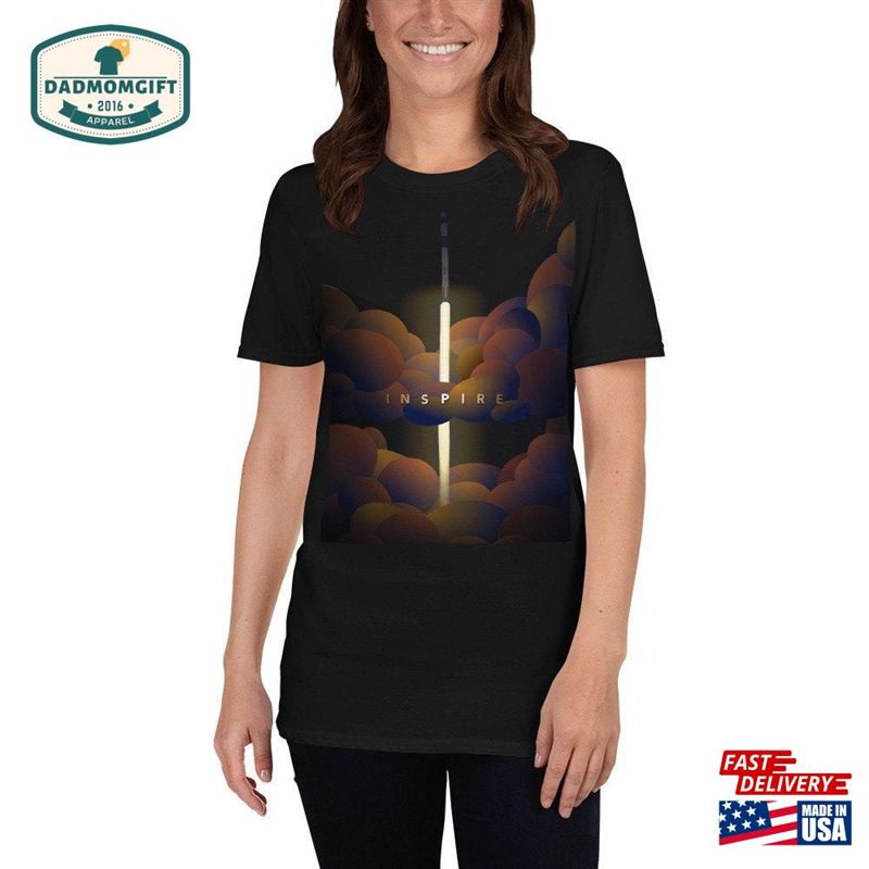 Spacex Nasa Crew Dragon Launch T-Shirt Inspire A Digital Illustration Classic