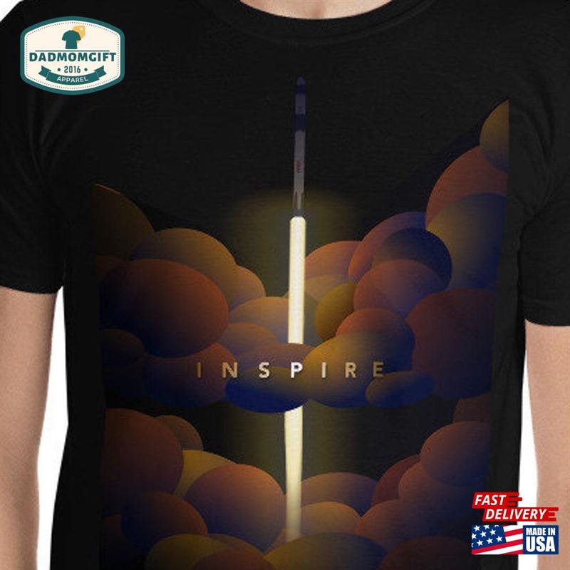 Spacex Nasa Crew Dragon Launch T-Shirt Inspire A Digital Illustration Classic