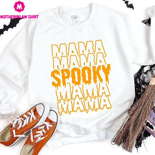 Spooky Mama Halloween Shirt, Trick or Treat Shirt, Halloween Shirt For Her, Halloween Shirt, Retro Fall Sweatshirt, Halloween Sweatshirt