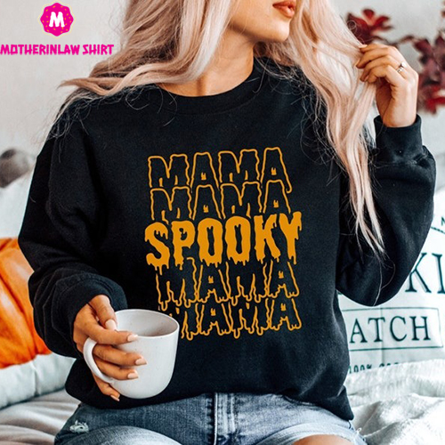 Spooky Mama Halloween Shirt, Trick or Treat Shirt, Halloween Shirt For Her, Halloween Shirt, Retro Fall Sweatshirt, Halloween Sweatshirt