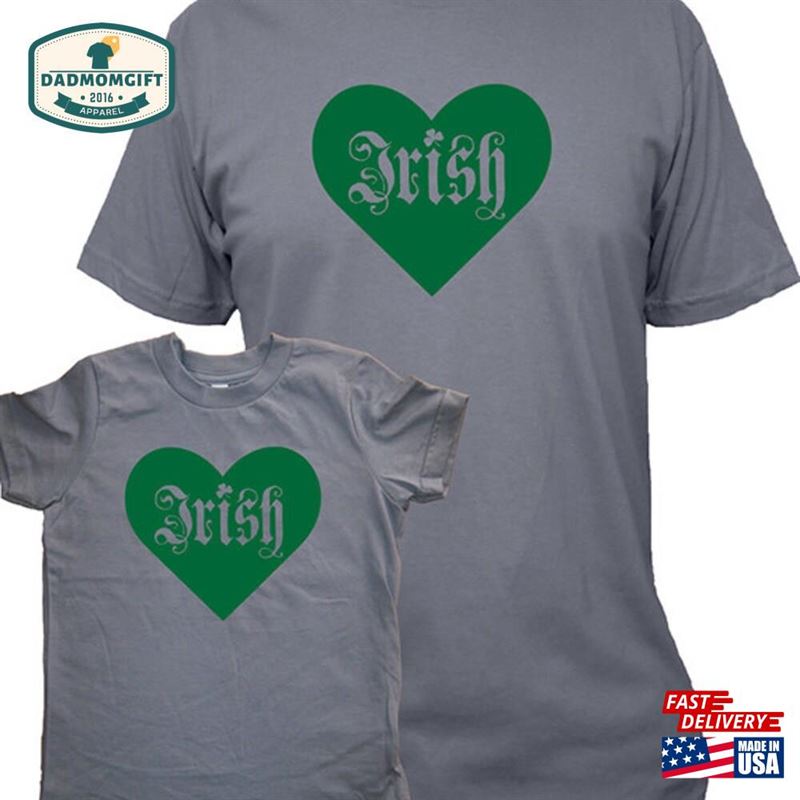 St Patricks Day Matching Father Son Or Daughter Shirts Irish T-Shirts Gift Sweatshirt T-Shirt