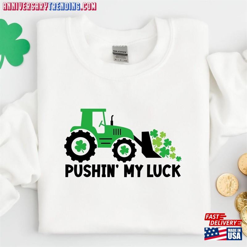 St Patrick’s Day Shirt Tractor Classic Hoodie – Bipubunny Store