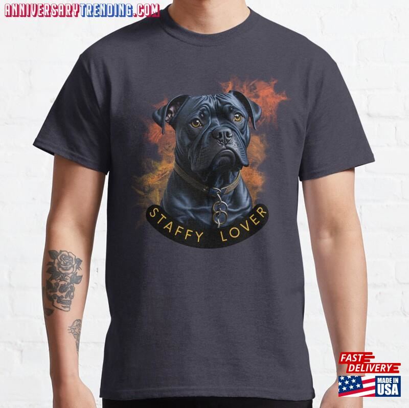 Staffy Lover T-Shirt Classic Hoodie – Bipubunny Store