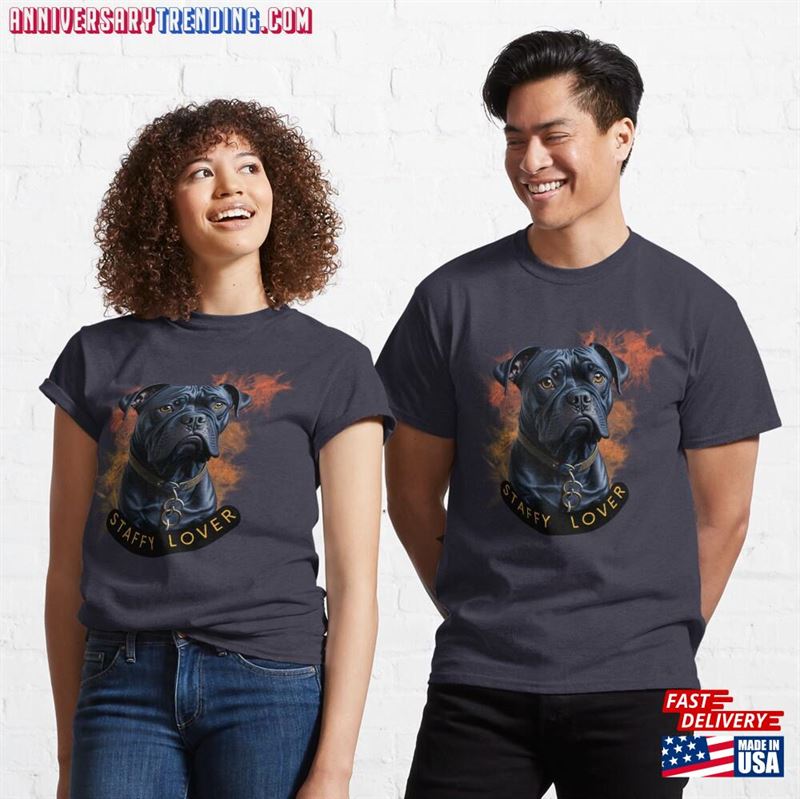 Staffy Lover T-Shirt Classic Hoodie – Bipubunny Store