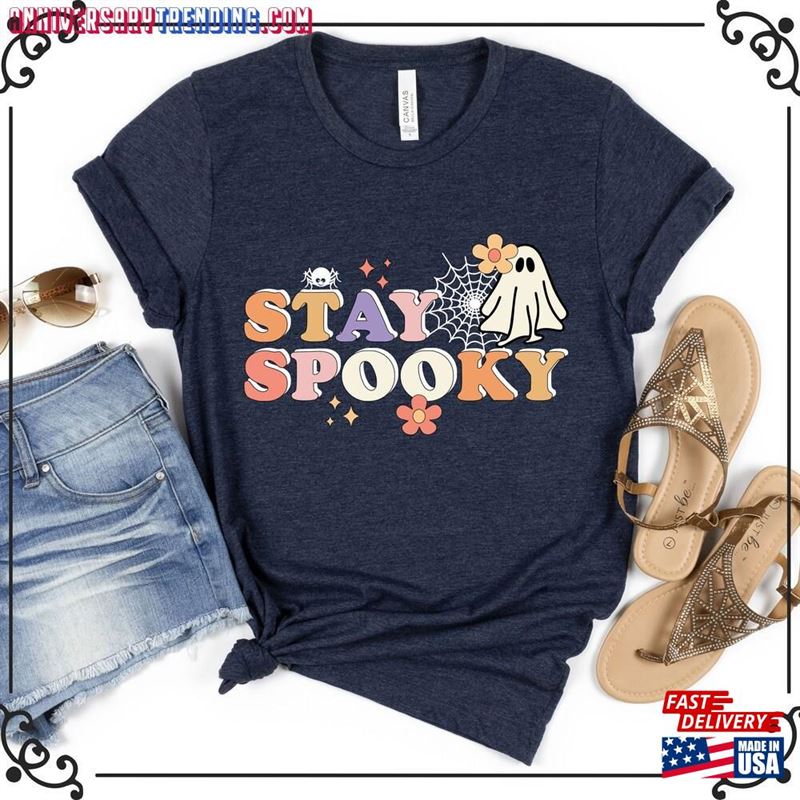 Stay Spooky T-Shirt Halloween Shirt Ghost Sweatshirt Unisex -Bipubunny Store