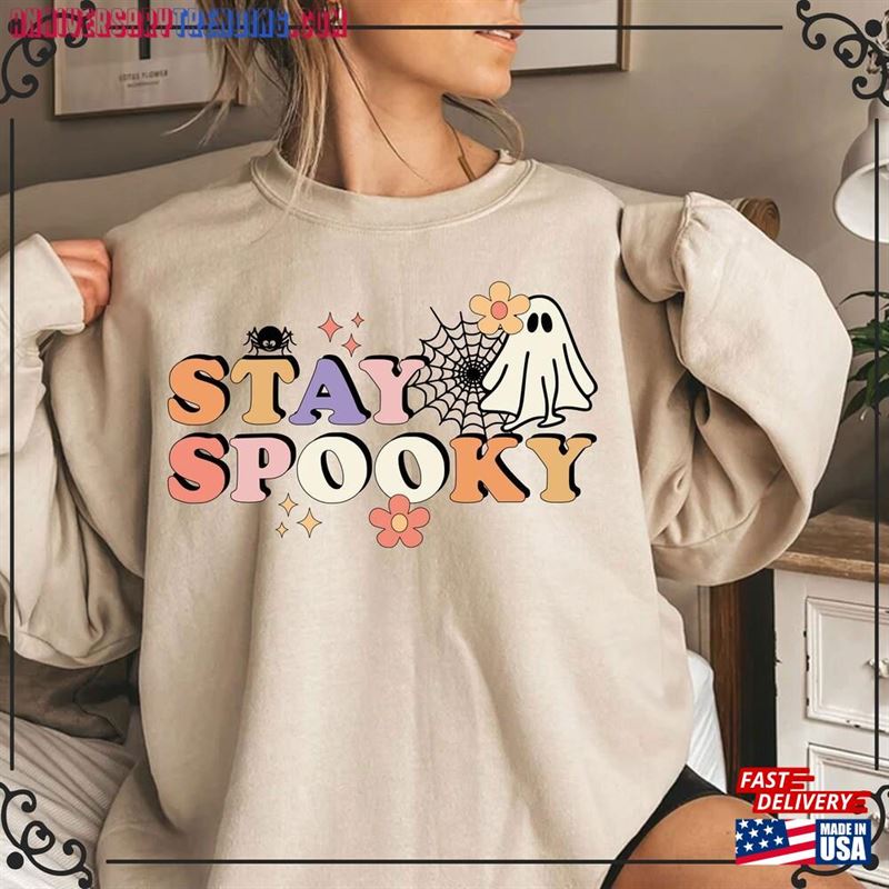 Stay Spooky T-Shirt Halloween Shirt Ghost Sweatshirt Unisex -Bipubunny Store