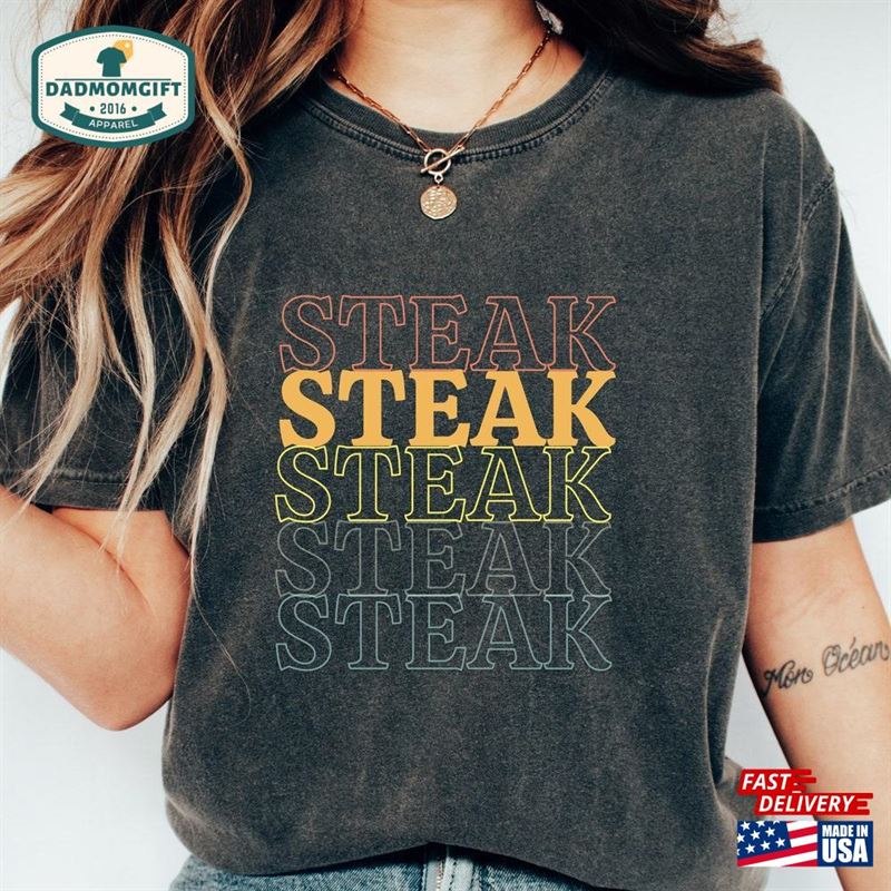 Steak Repeat Funny Shirt Unisex Classic