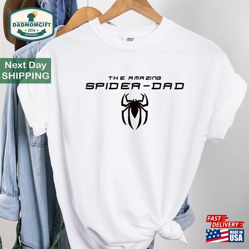 Steel Spider Superhero Dad Shirt Father Day Gift For Hoodie T-Shirt