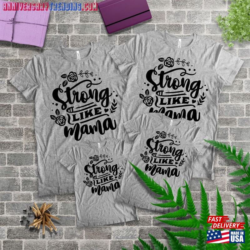 Strong Mama Raising Women Shirt Girl Classic Unisex – Bipubunny Store