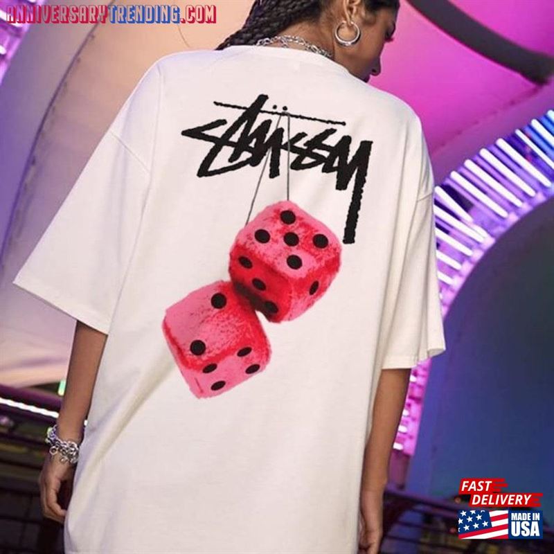 Stussy Dice Printing T-Shirt Unisex Sweatshirt -Bipubunny Store