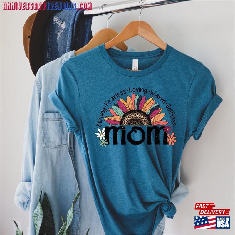 Sunflower Mom Shirt Boho Rainbow Mama Sweatshirt Hoodie – Bipubunny Store