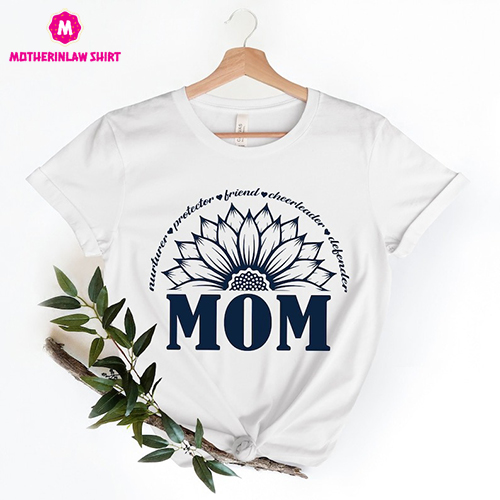 Sunflower Mom Shirt,Blessed Mama Shirt, Mom Life Shirt, Mother T-Shirt, Cute Mom Shirt, Cute Mom Gift, Mothers Day Gift, New Mom Gift